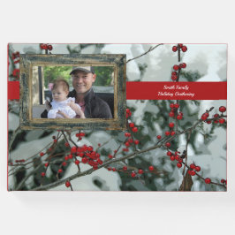 Livro de Convidados sobre Férias de Natal Red Wint