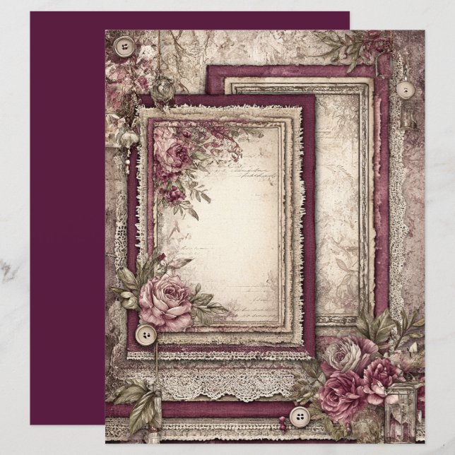 Livro de Espaço Vitoriano e Lace (Frente/Verso)