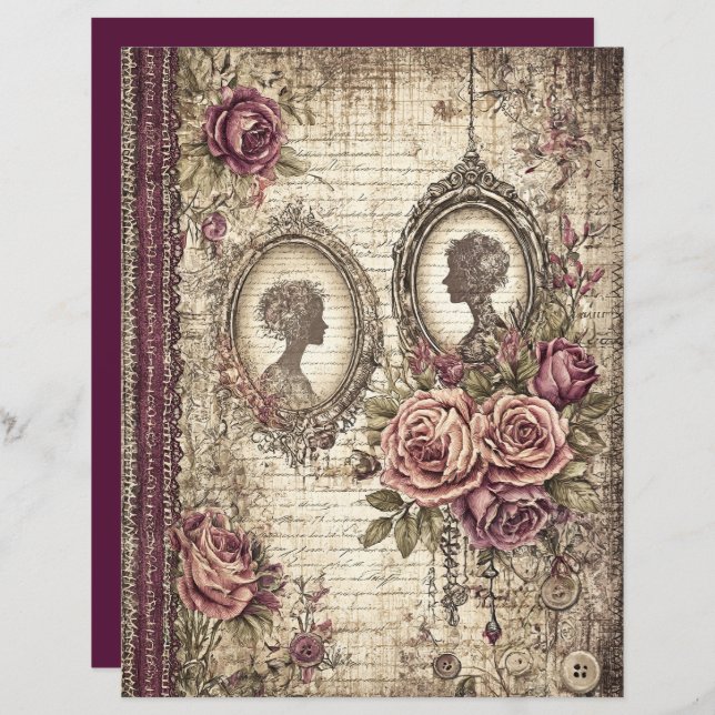 Livro de Espaço Vitoriano e Lace (Frente/Verso)