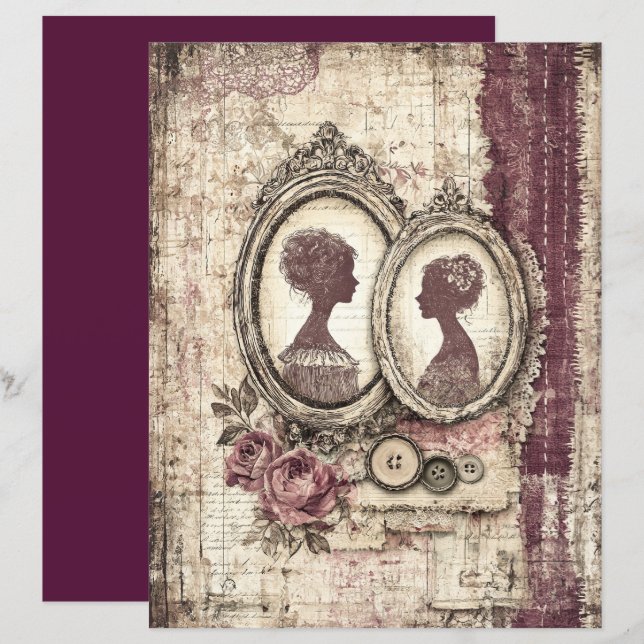Livro de Espaço Vitoriano e Lace (Frente/Verso)