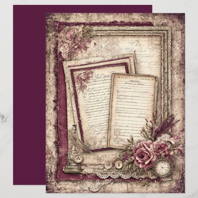 Livro de Espaço Vitoriano e Lace (Frente/Verso)