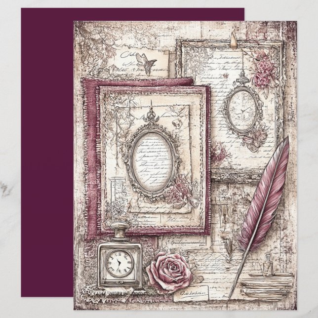 Livro de Espaço Vitoriano e Lace (Frente/Verso)