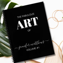 Livro de Esquema Personalizado Preto Branco Seu No