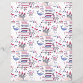Livro de Fairytale White Scrapbook Paper