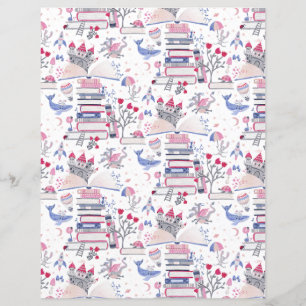 Livro de Fairytale White Scrapbook Paper