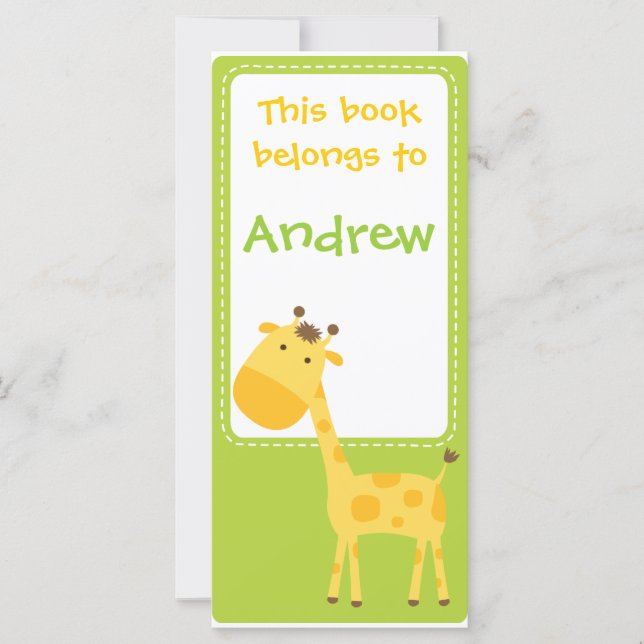 Livro de Favoritos Personalizado*Giraffe (Frente)