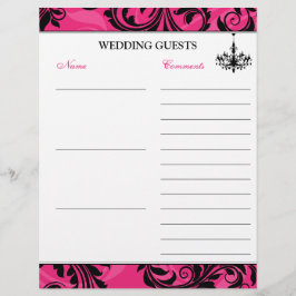 Livro de Guias, de Chandelier, preto-rosa