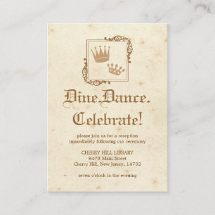 Livro de histórias real - cartão da recepção