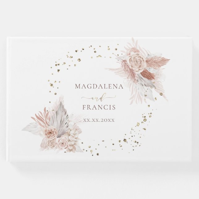 livro de hóspedes do Boho Flores design (Frente)