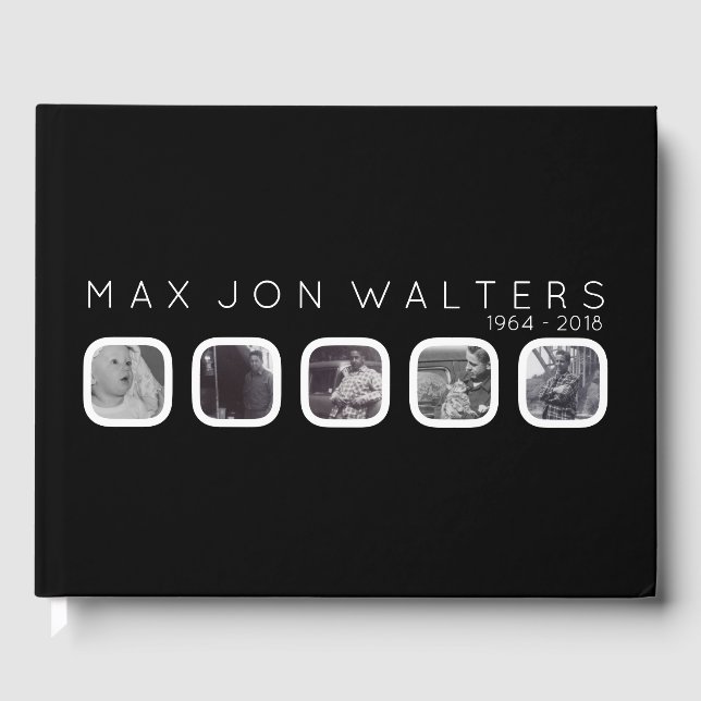 livro de hóspedes do funeral de cinco janelas (Frente)