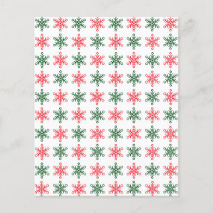 Livro de Natal - Padrão de Neve - Branco
