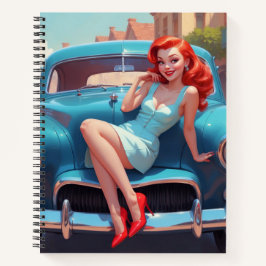 Livro de Nota Espiral com Pin-Up