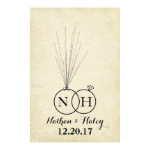 Livro de Presentes de Casamento com impressão digi