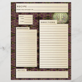 Livro de receitas da família Vintage personalizada