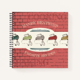 Livro de receitas de cozinha com aquecedores elétr