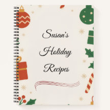 Livro de Receitas de Feriado Personalizado Present