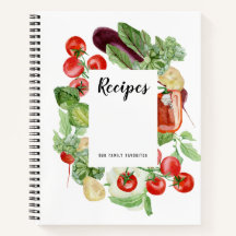 Livro de receitas de legumes frescos