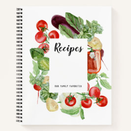 Livro de receitas de legumes frescos