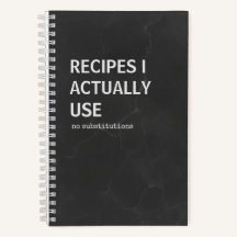 Livro de Receitas Irônico | Caderno de Cozinha