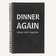 Livro de Receitas Jantar Novamente | Caderno de Co