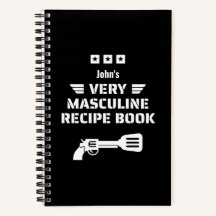 Livro de Receitas Muito Masculina, Preto e Branco