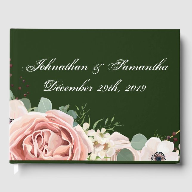 Livro De Visitas 122 Caçador Geométrico de Jardim de Casamento de P (Frente)