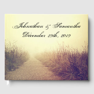Livro De Visitas 122 Folha de Casamento Guestbook Sunrise Caminho d