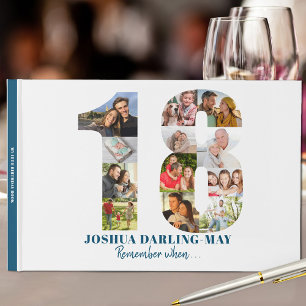 Livro De Visitas 18º aniversário Lembre-se quando... Colagem de F