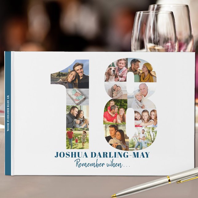 Livro De Visitas 18º aniversário Lembre-se quando ... Colagem de Fo (Criador carregado)