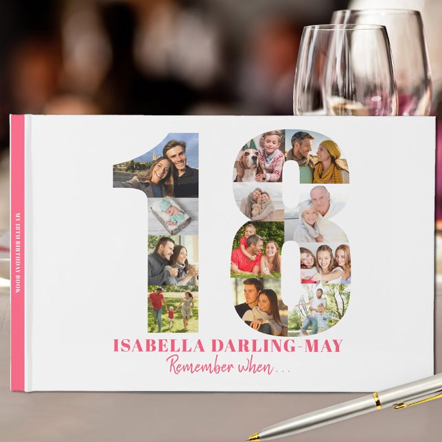 Livro De Visitas 18º aniversário Lembre-se quando ... Colagem de Fo (Criador carregado)