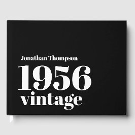 Livro De Visitas 1956 Vintage Name Black Male 70th Birthday Party