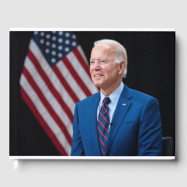 Livro De Visitas 2021 Joe Biden Presidente dos EUA Retrato (Frente)