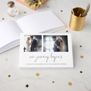 Livro De Visitas 2 fotos Reproduzem nossa Viagem Começa Casamento