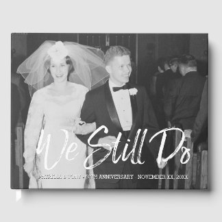 Livro De Visitas 50º aniversário de casamento com a foto - Ainda fa