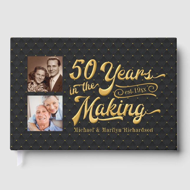 Livro De Visitas 50º aniversário Depois e agora Fotos (Frente)