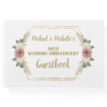 50º Aniversário Dourado Floral