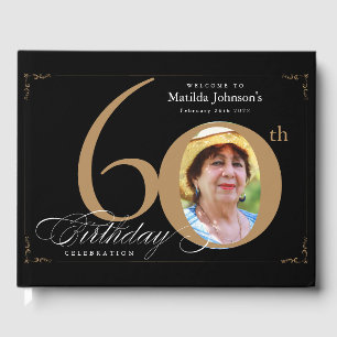 Livro De Visitas 60º aniversário da fotografia Dourada de caligra