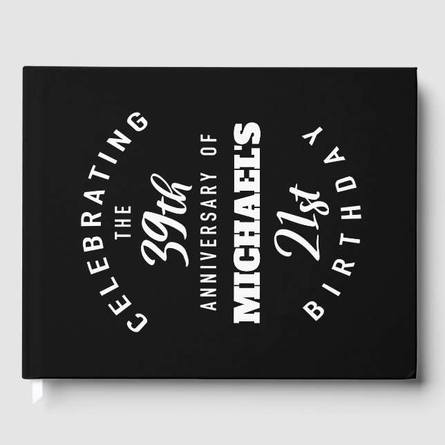 Livro De Visitas 60º aniversário engraçado personalizado (Frente)