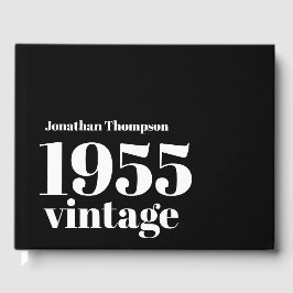 Livro De Visitas 70 Preto Masculina de 1955