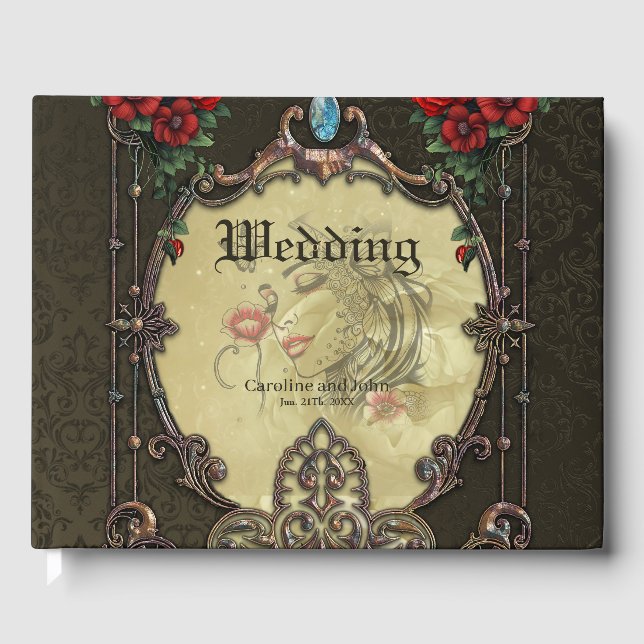 Livro De Visitas A armação ostenta um design opulente (Frente)