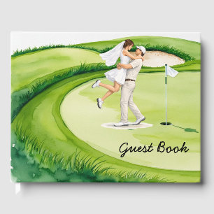 Livro De Visitas A bola de golfe está no green