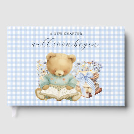 Livro De Visitas A New Chapter Begins Bear Books Baby Shower 