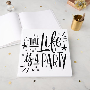 Livro De Visitas A Vida é uma Festa – Citação de Celebração Alegre