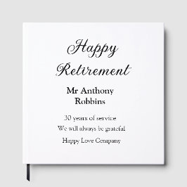 Livro De Visitas Adição de aposentadoria feliz anos de serviço apos