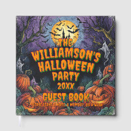 Livro De Visitas Adicionar Nome Ano Festa de Halloween