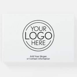Livro De Visitas Adicione seu logotipo corporativo moderno minimali