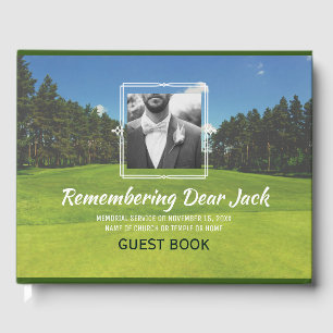 Livro De Visitas Adicione seu próprio jogador de golfe da cerimoni