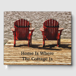 Livro De Visitas Adirondack Beach Chairs Brown Rustic Cotage