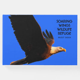 Livro De Visitas Águia Balda em Voo Natureza Selvagem