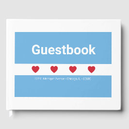 Livro De Visitas Airbnb | Guia | Chicago | Branco